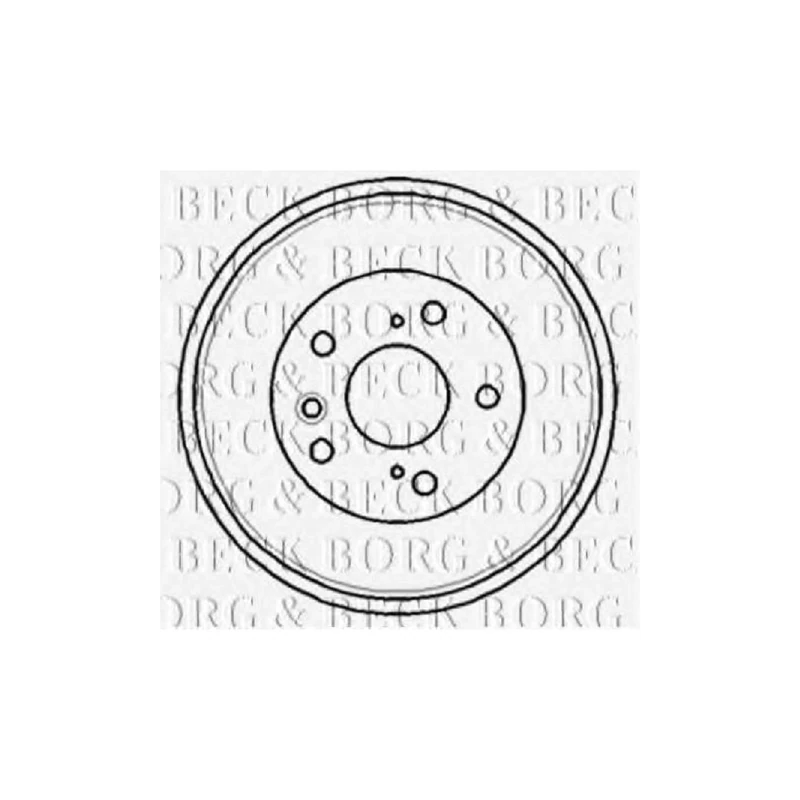 Borg & Beck BBR7181 Brake Drum To Fit Toyota Rav-4 (SXA10/11) 8/94-