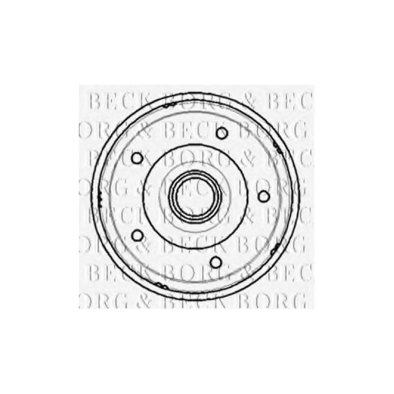Borg & Beck Brake Drum Fits: Renault Master FWD -98