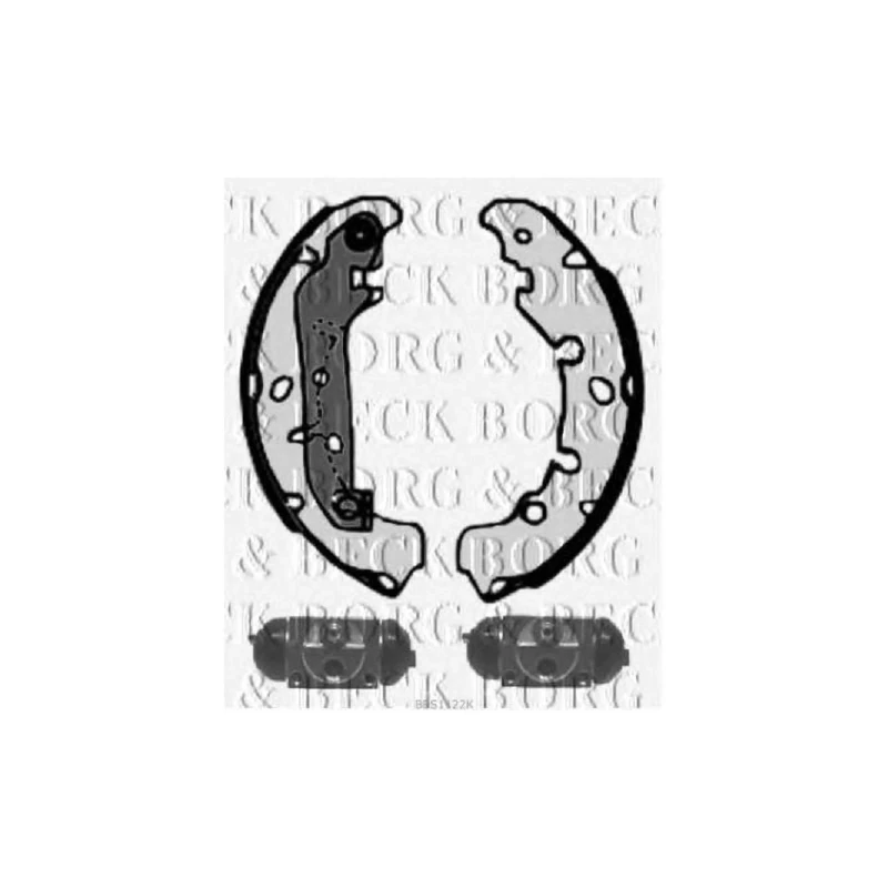 Borg & Beck BBS1122K Brake Shoe Kit To Fit Ford Fiesta 02-08
