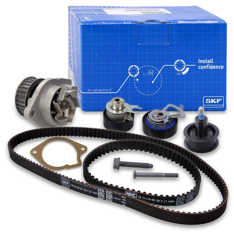 SKF Water Pump And Timing Belt Kit With Gaskets VKMC 01122 Height 171 mm Length 271 mm Width 142 mm - OE Quality