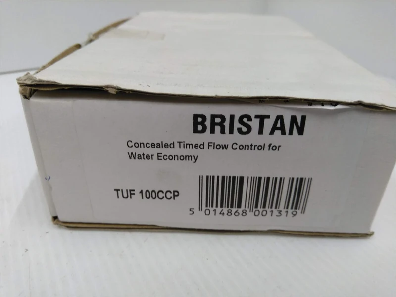 Bristan TUF100CCP Commercial Concealed Push Button Water Control, Chrome - Image 1