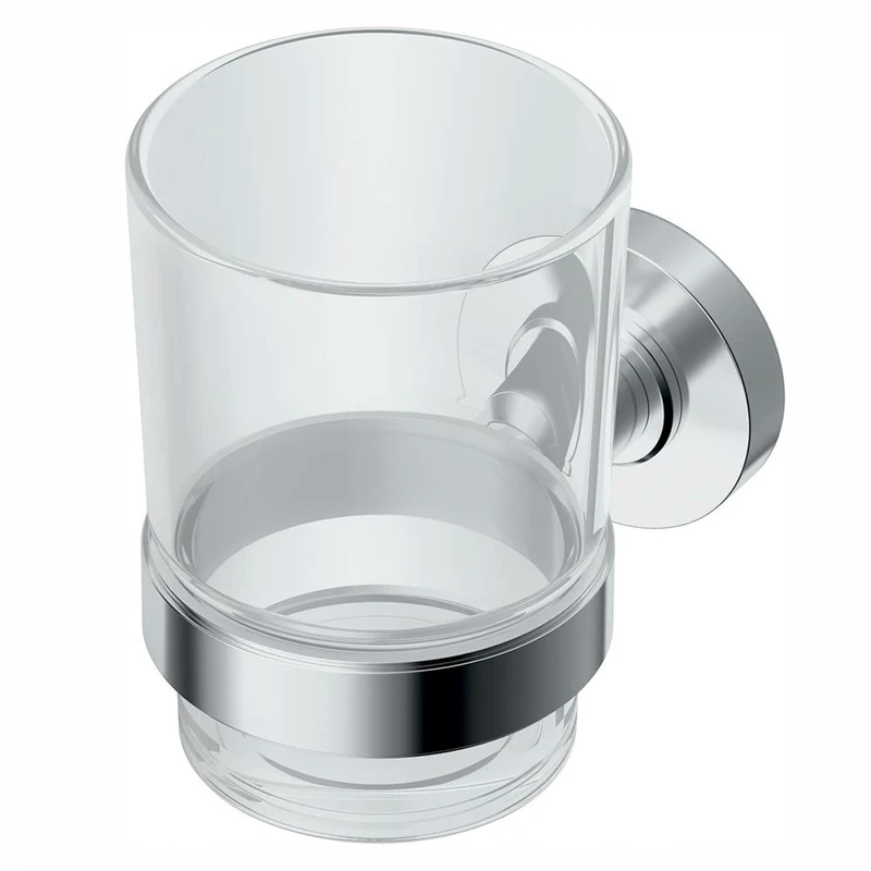 Ideal Standard IOM Transparent Glass Toothbrush Holder, A9121AA - Image 1