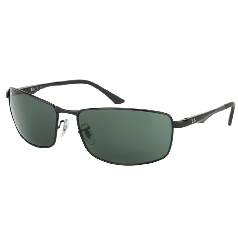Ray-Ban 3498 002/71 Black RB3498 Rectangle Sunglasses Fishing, Driving Lens Category 3 Size 61mm