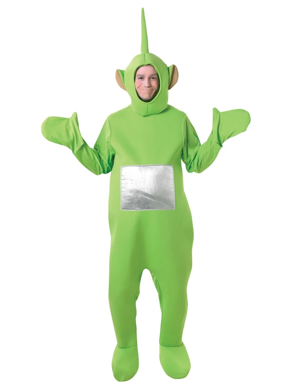 Rubies Official Adult's Dipsy Teletubbies Costume - Standard, Green Halloween, World Book Day
