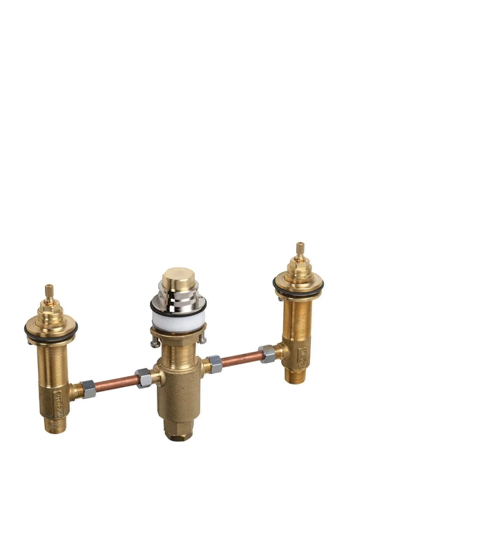 hansgrohe 13233180 Basic Set for 3-Hole Rim-Mounted Bath Mixer, Multi-Colour