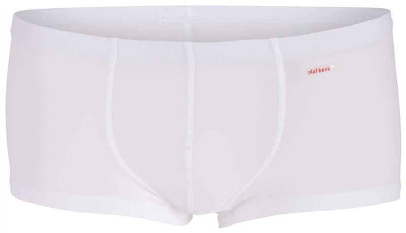 Olaf Benz Underwear, RED 0965 Mini Pants, White, Men's Size M, Pack of 1 - Image 1