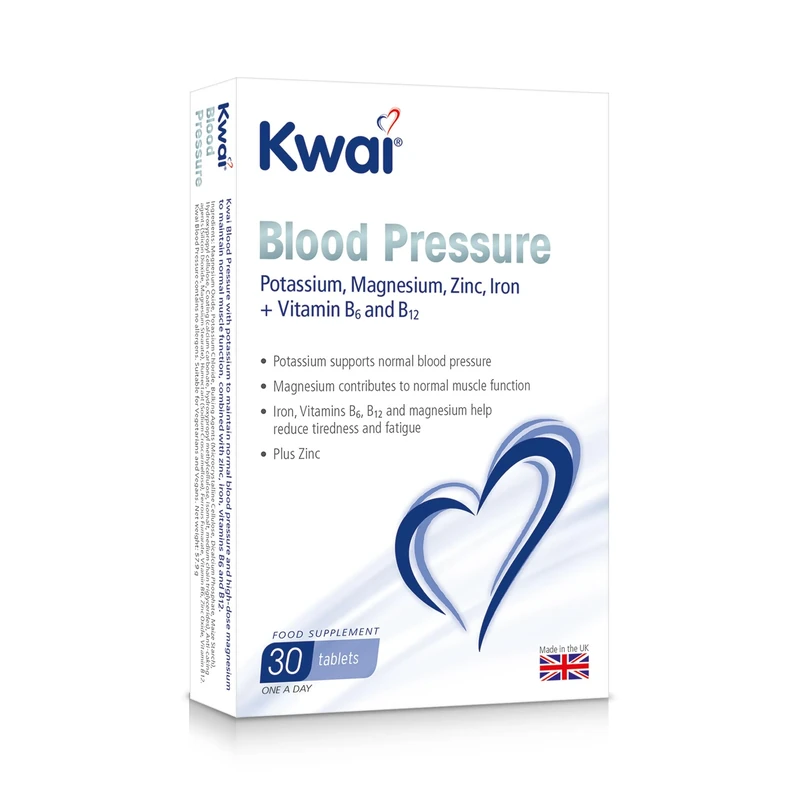 Kwai Blood Pressure 30 Tablets (Pack of 1) – Potassium Supports Normal Blood Pressure – Magnesium Contributes to Muscle Function – One A Day Supplement - Image 1