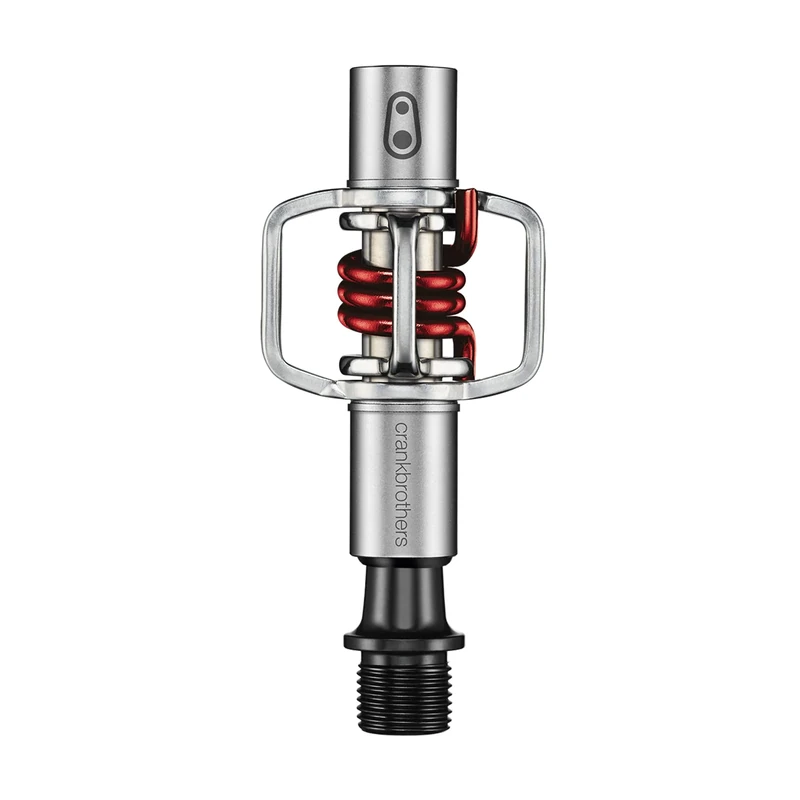 Crankbrothers Eggbeater-1 Pedals, Silver with Red Spring