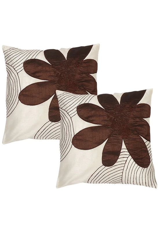 Rajrang Cushion Cover, White - Image 1