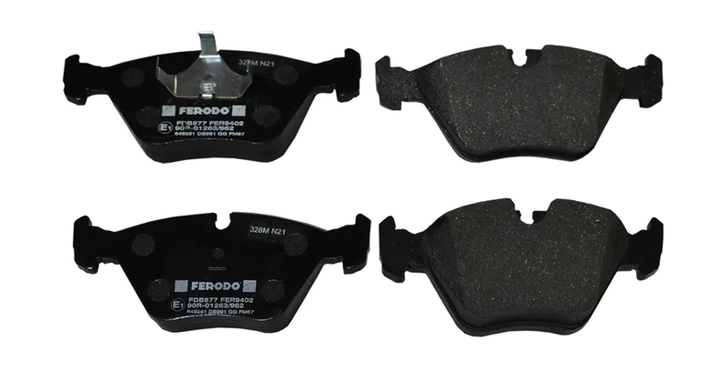 FERODO Brake Pads | FDB577 | Front | for AUDI QUATTRO 1980-1991 | OE-Matching Quality | Eco-Friction Fuse+ Technology