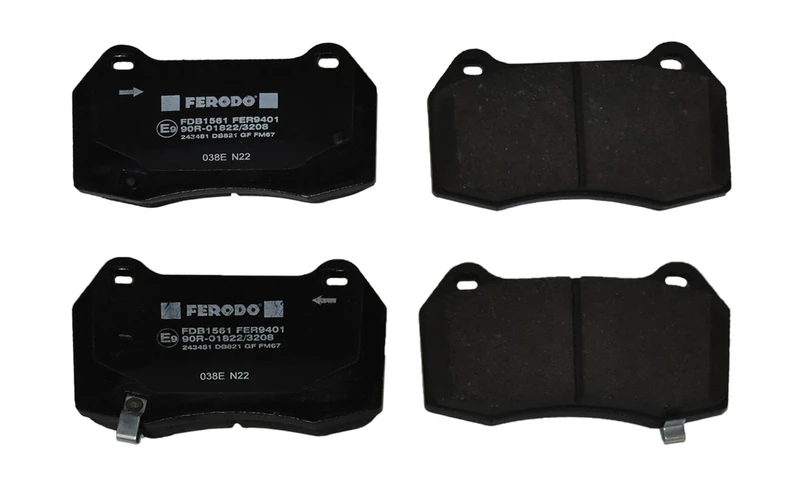 FERODO Brake Pads | FDB1561 | OE-Matching Quality | Eco-Friction Fuse+ Technology | Pack of 4