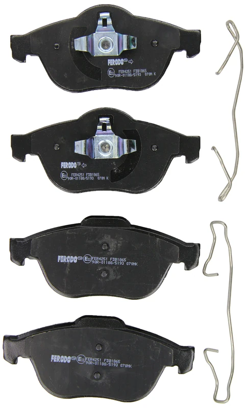 Ferodo FDB1865 Brake Pad Set, disc brake - (set of 4)