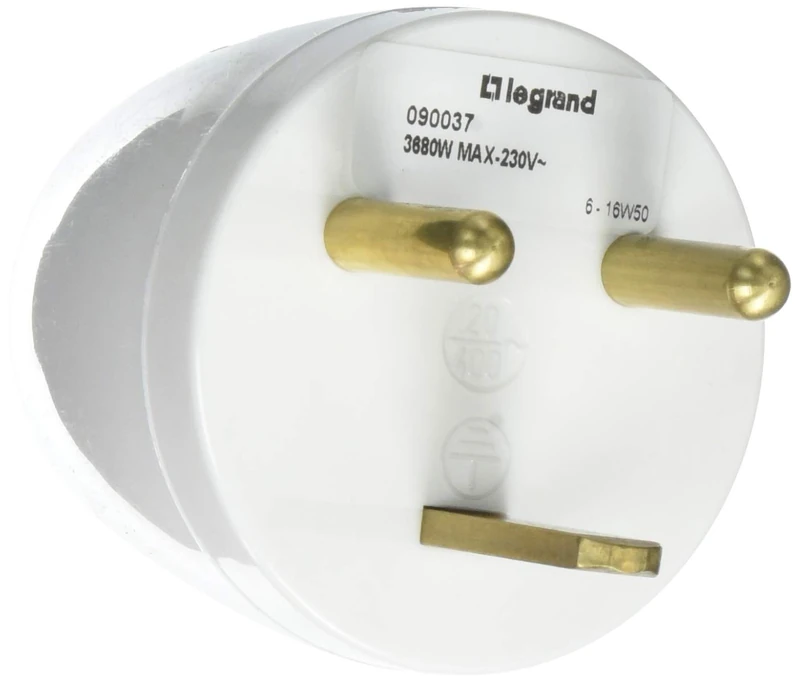 Legrand leg90034 16 A 2P + T Branch Adapter 1 Plug on White 20 A 1 - Image 1