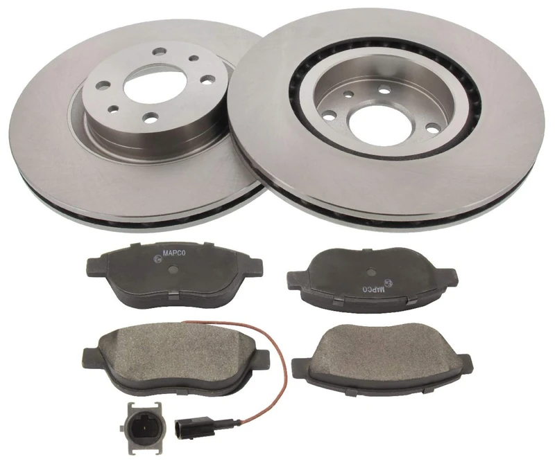 Mapco 47014 Brake Set Brake Discs with Brake Pads Front Axle
