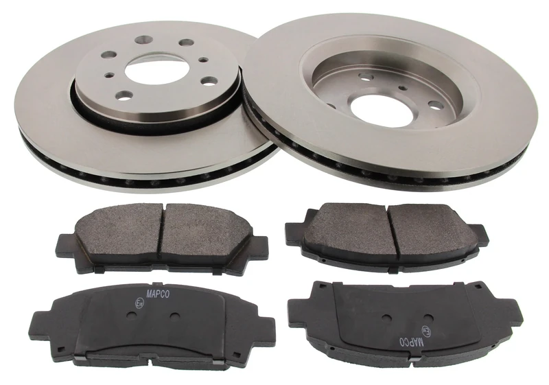 MAPCO Brake Set, disc brakes (47355) - Black/silver