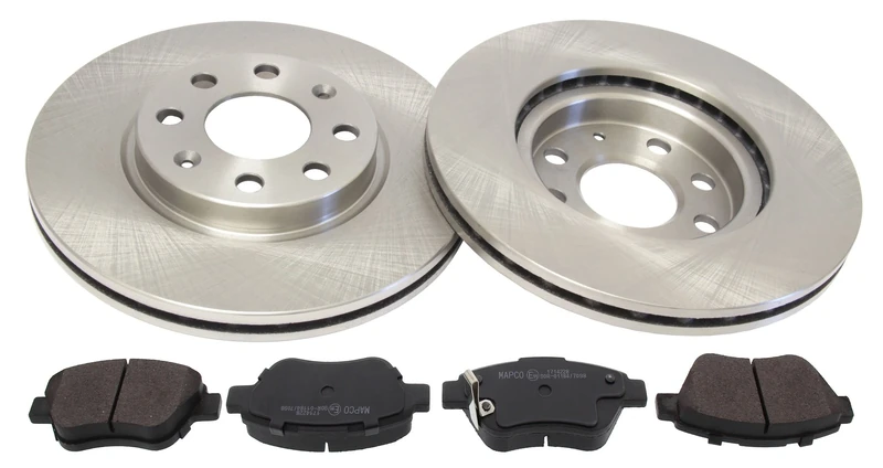 Mapco 47711 Brake Set Brake Discs + Brake Pads Front Vented