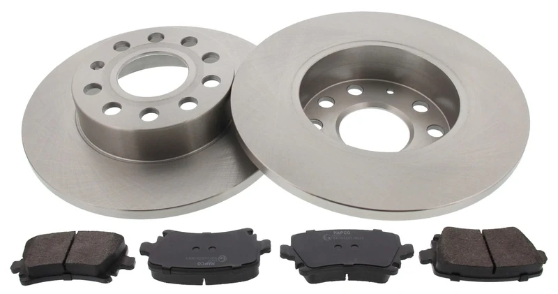 Mapco 47837 Brake Set Brake Discs with Brake Pads Rear Axle
