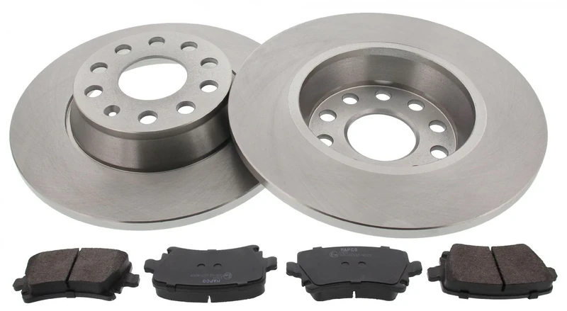 Mapco 47841 Brake Set Brake Discs with Brake Pads Rear Axle