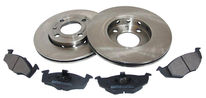 Mapco 47867 Brake Set Brake Discs with Brake Pads Front Axle Vented