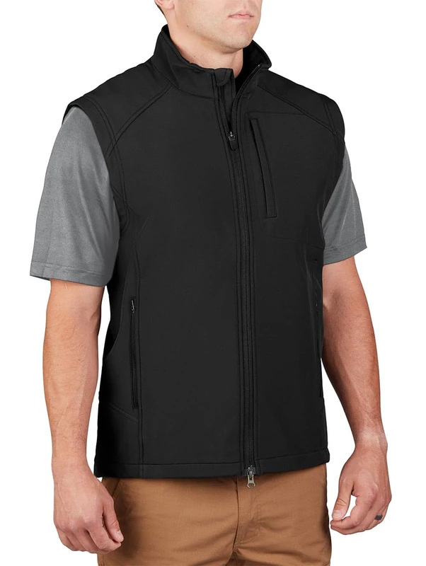 Propper Men's Icon Soft Shell Vest - Black, X-Large - Image 1