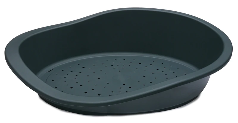 Rosewood Sonny Classic 95 Plastic Dog Bed, Graphite - Image 1