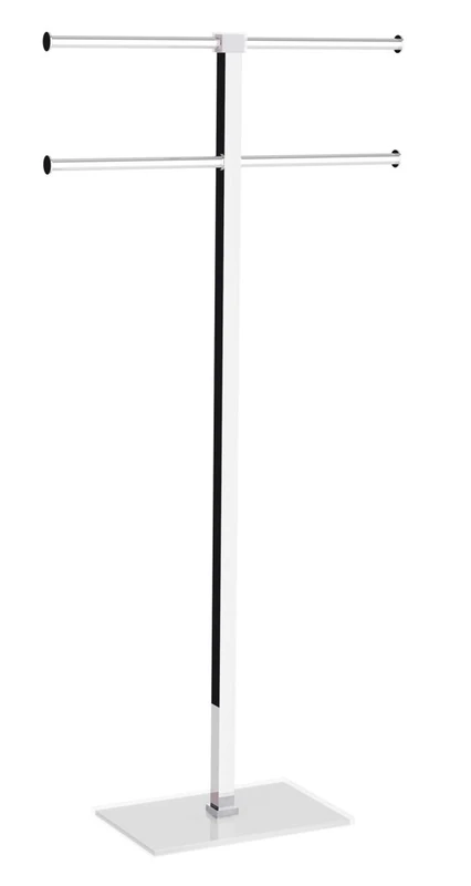 Gedy by Nameeks Rainbow Standing Towel Holder White RA31 Contemporary Resin Italian Bathroom Accessories Set