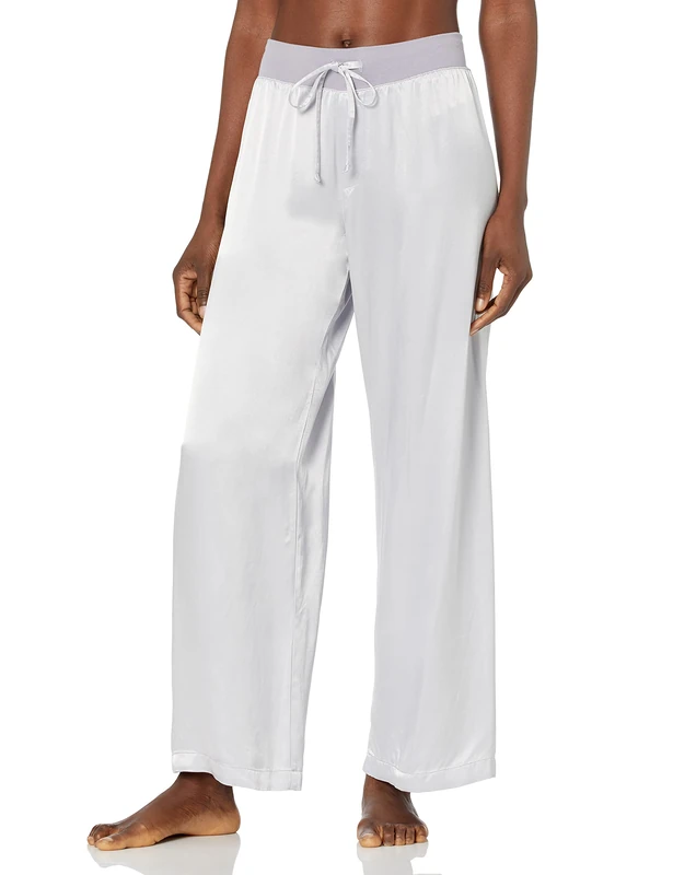 PJ Harlow Women's Jolie Satin Pant - Purple - Medium