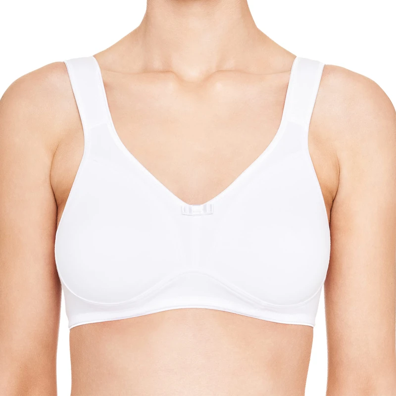 Susa Women's Bügelloser Bh 9617 Non-Wired Bra, Opaque, White (White 003), 40B