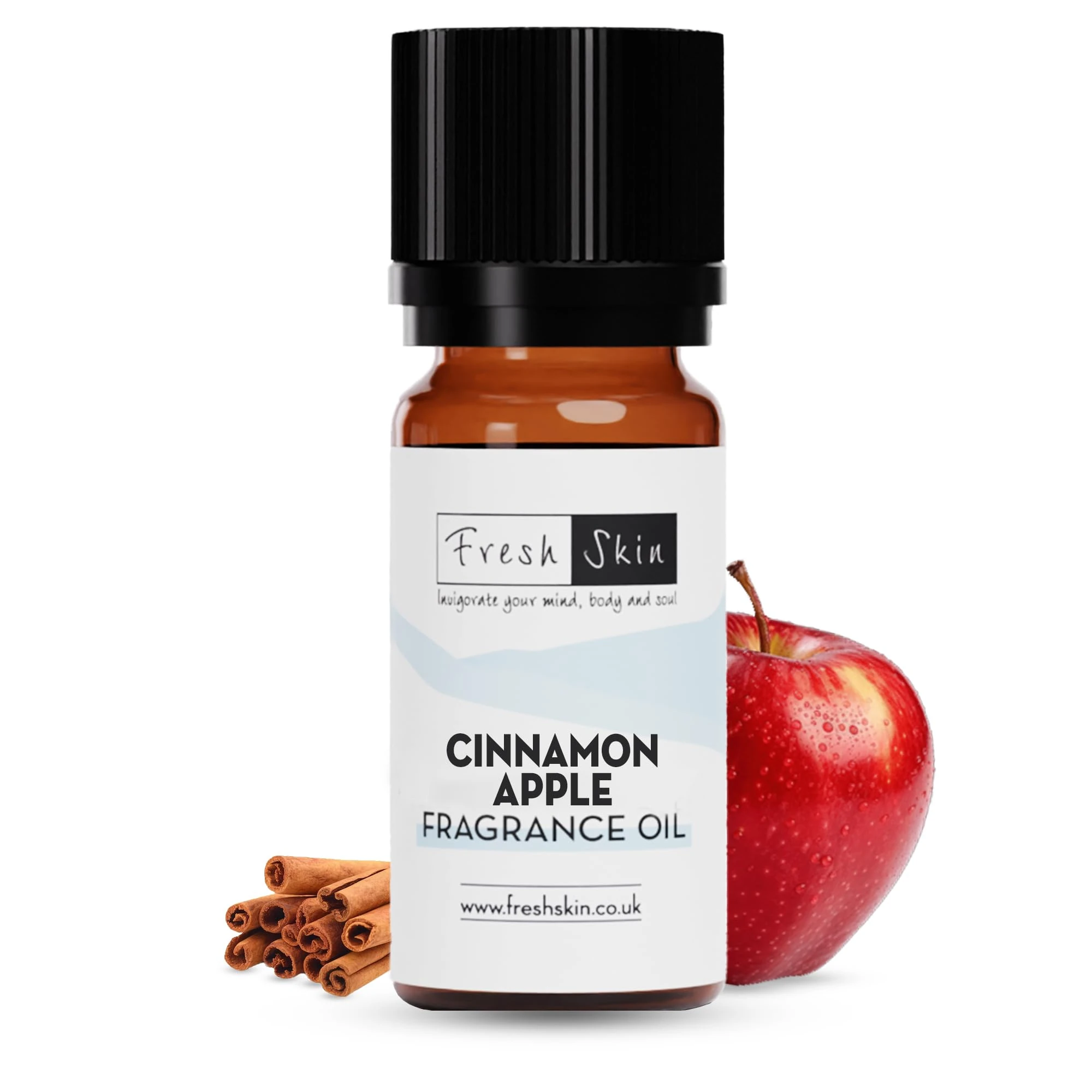 freshskin beauty ltd | Cinnamon Apple Fragrance Oil 10ml - Candles, Bath Bombs, Soap Making, Reed Diffusers & Wax Melts - Cosmetic Grade - Vegan Friendly …0