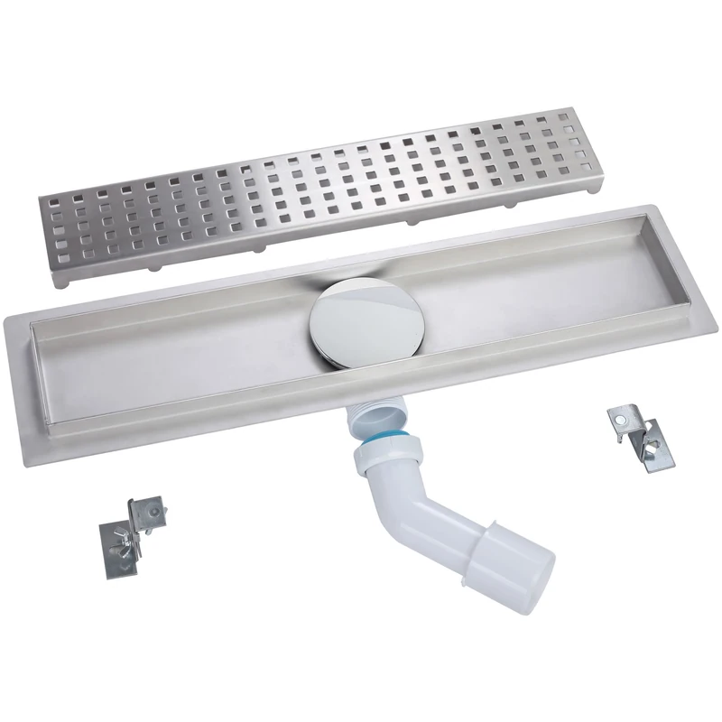 H & H 120 cm 5 Round Shower Drain with Fittings & Swivel Basin Waste (4 Varieties – 12 Covers DU10 °C12D Sizes 50 cm – 120 cm)