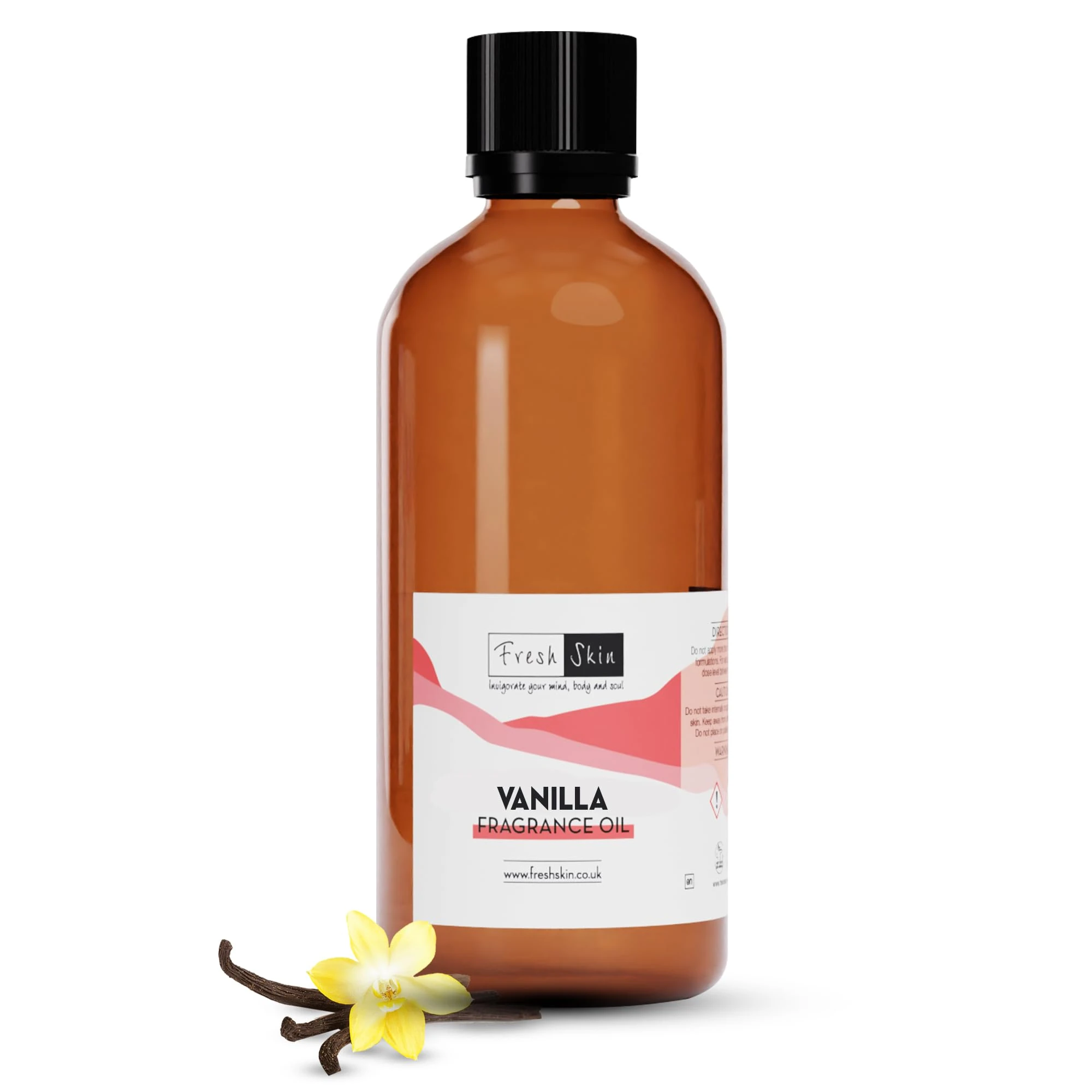 Freshskin Beauty LTD | Vanilla Fragrance Oil 100ml - for use in Creating Candles, Bath Bombs, Soap Making, Reed Diffusers & Wax Melts - Cosmetic Grade
