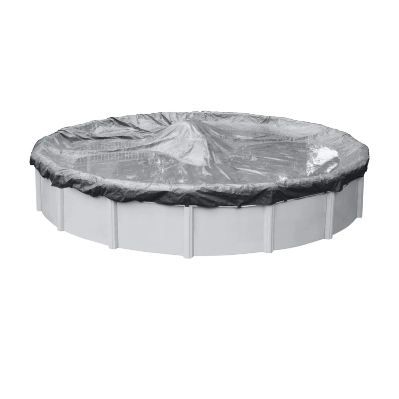 Robelle 3312-4 Pool Cover for Winter, Platinum, 12 ft Above Ground Pools