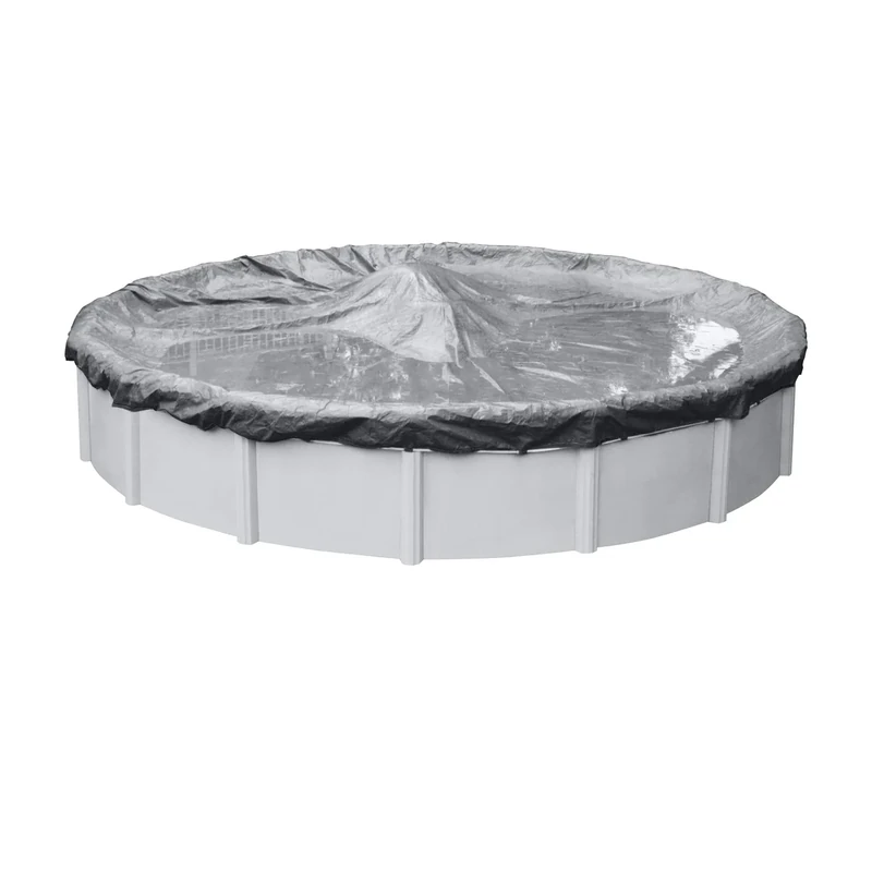 Robelle 3324-4 Pool Cover for Winter, Platinum, 24 ft Above Ground Pools
