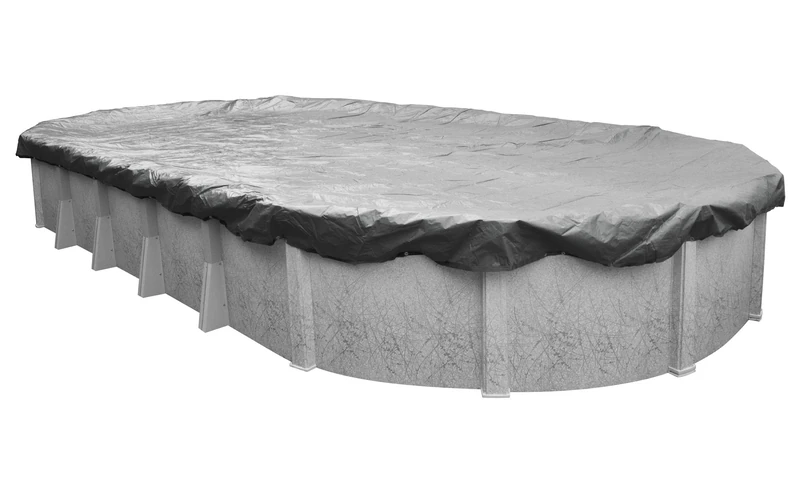 Robelle 332141-4 Pool Cover for Winter, Platinum, 21 x 41 ft Above Ground Pools