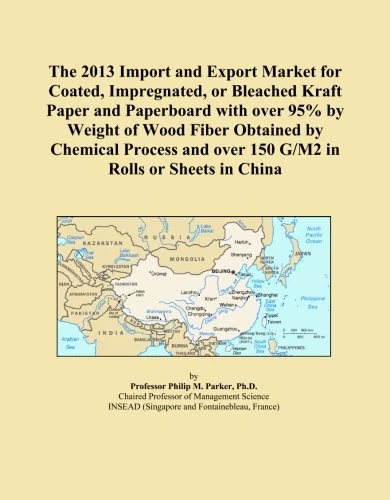The 2013 Import and Export Market for Coated, Impregnated, or Bleached Kraft Paper and Paperboard with over 95% by Weight of Wood Fiber Obtained by ... and over 150 G/M2 in Rolls or Sheets in China