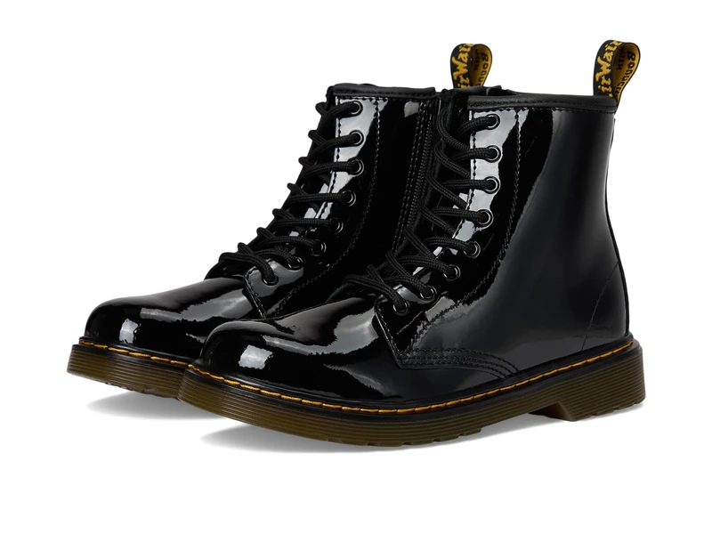 Dr. Martens Delaney Patent Black, Unisex Kids’ Boat Shoes, Black, 1 Child UK (33 EU) - Image 1