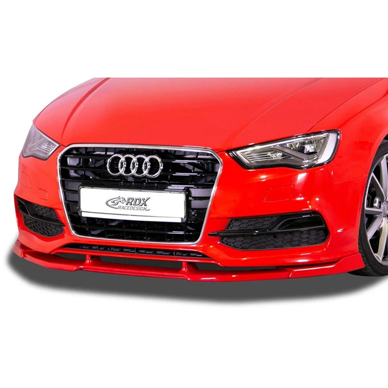 RDX Racedesign Front spoiler Vario-X compatible with Audi A3 (8V) Cabrio S-Line / S3 Cabrio 2013-2016 (PU)
