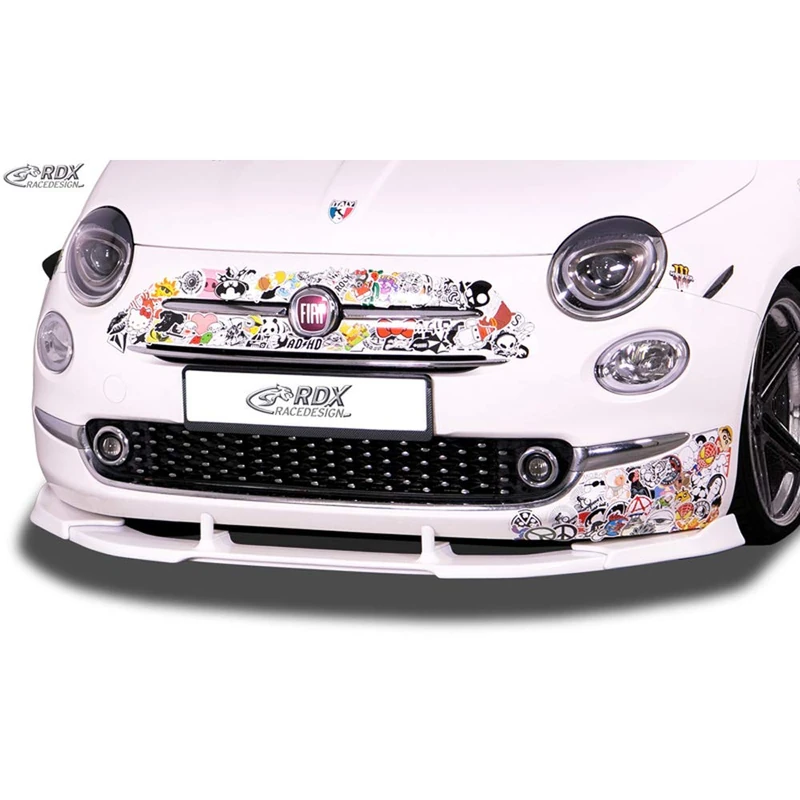 RDX Racedesign Front spoiler Vario-X compatible with Fiat 500 FL 2016- (PU)