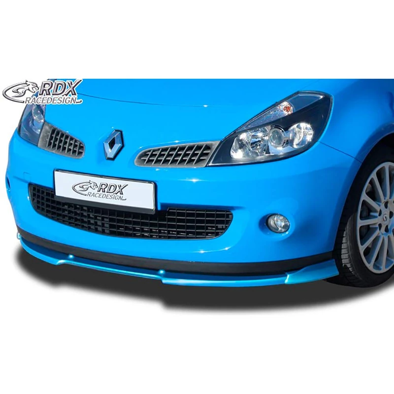 RDX Racedesign Front spoiler Vario-X compatible with Renault Clio III RS Phase 1 2005-2009 (PU)
