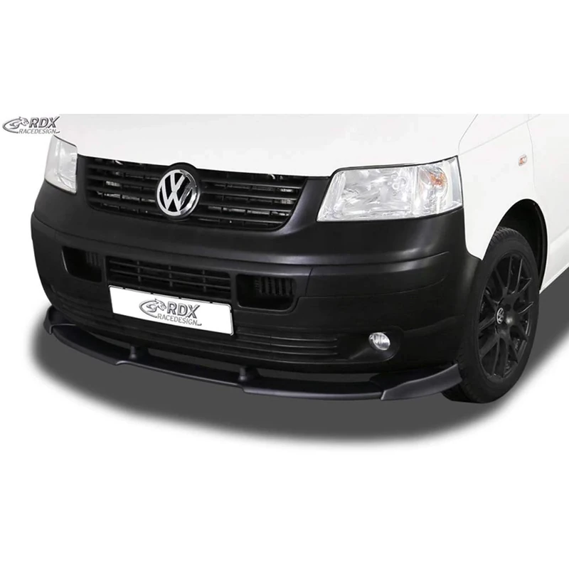 RDX Racedesign Front spoiler Vario-X compatible with Volkswagen Transporter T5 2003-2009 (unpainted bumper) (PU)