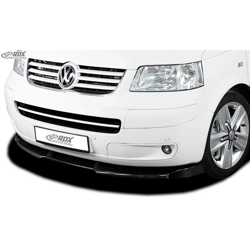 RDX Racedesign Front spoiler Vario-X compatible with Volkswagen Transporter T5 2003-2009 (painted bumper) (PU)