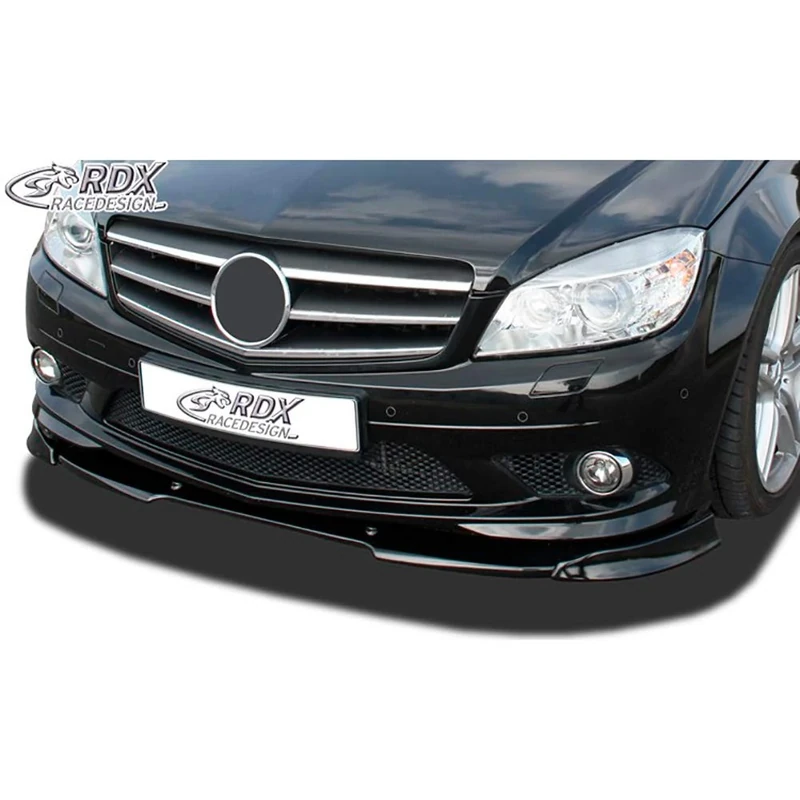 RDX Racedesign Front spoiler Vario-X compatible with Mercedes C-Class W204/S204 AMG-Styling 2007-2011 (PU)