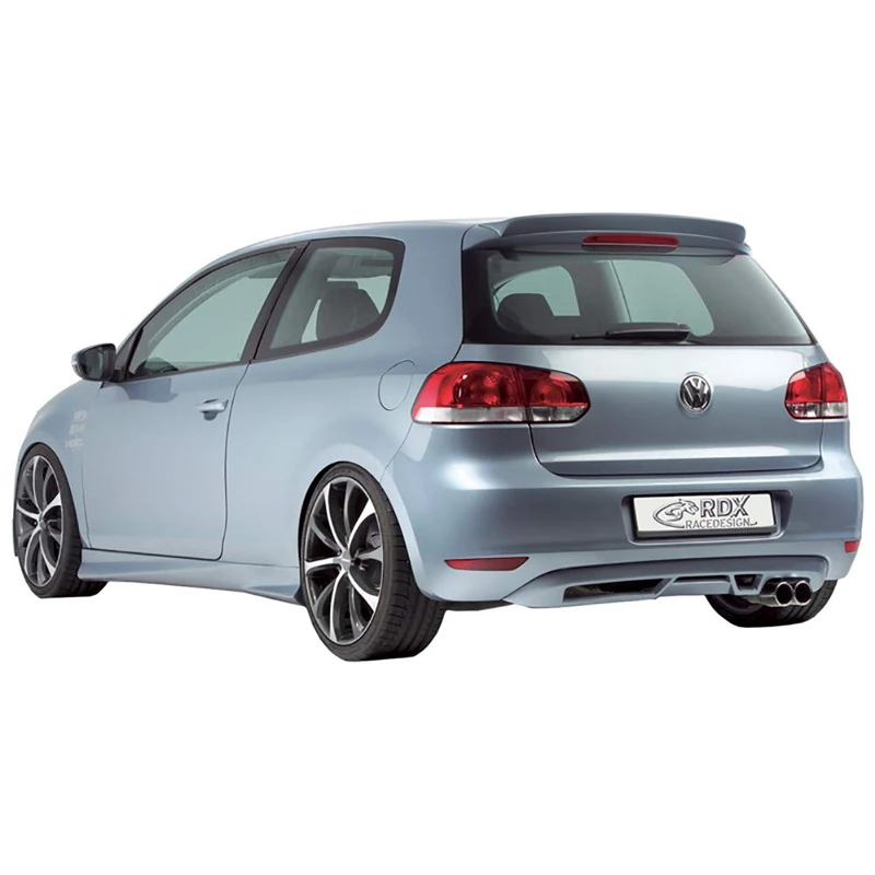 RDX Racedesign Rear bumper skirt compatible with Volkswagen Golf VI 2008- excl. GTi/GTD/Plus (PU)