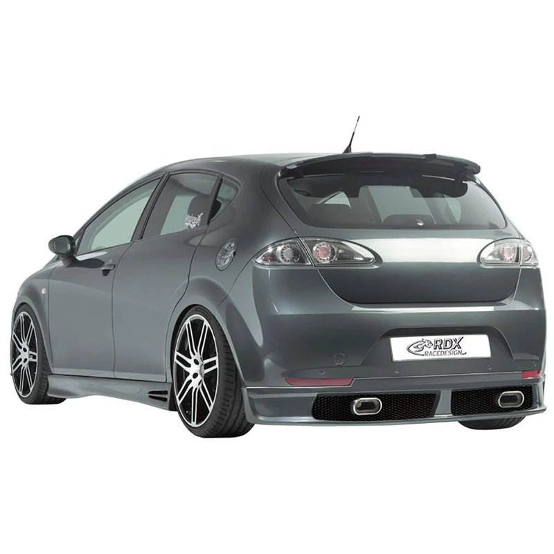 RDX Racedesign Rear bumper skirt compatible with Seat Leon 1P 2005-2009 excl. FR/Cupra (PU)