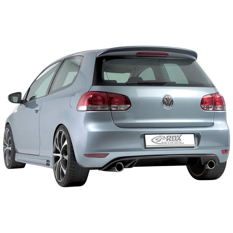 RDX Racedesign Rear bumper skirt compatible with Volkswagen Golf VI GTi-Look 2008- (PU)