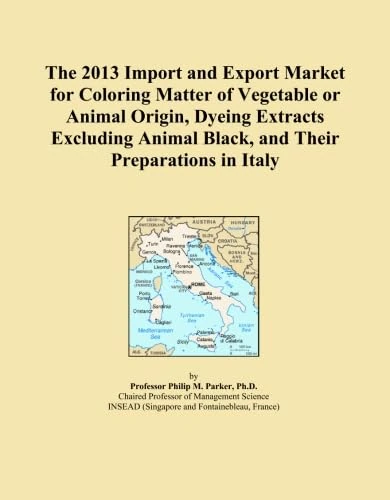 The 2013 Import and Export Market for Coloring Matter of Vegetable or Animal Origin, Dyeing Extracts Excluding Animal Black, and Their Preparations in Italy