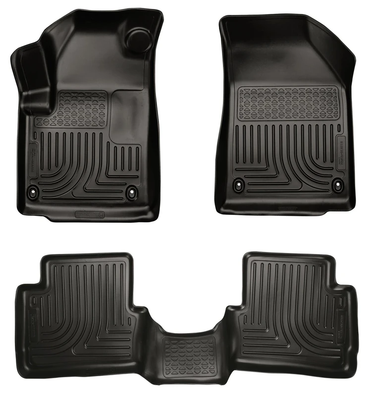 Husky Liners — Weatherbeater | Fits 2013-2016 Dodge Dart - Front & 2nd Row Liner - Black, 3 pc. | 99021