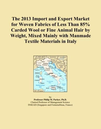 The 2013 Import and Export Market for Woven Fabrics of Less Than 85% Carded Wool or Fine Animal Hair by Weight, Mixed Mainly with Manmade Textile Materials in Italy