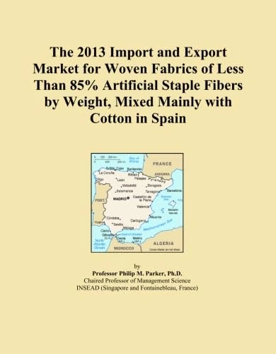 The 2013 Import and Export Market for Woven Fabrics of Less Than 85% Artificial Staple Fibers by Weight, Mixed Mainly with Cotton in Spain