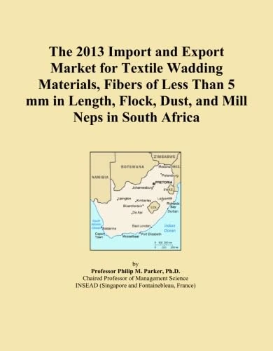 The 2013 Import and Export Market for Textile Wadding Materials, Fibers of Less Than 5 mm in Length, Flock, Dust, and Mill Neps in South Africa